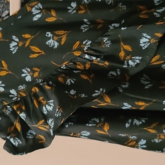 SONOMA BRAND WOMENS BLUE FLORAL PLUS SIZE LONG SLEEVES TOP SIZE 5X - Picture 5 of 15